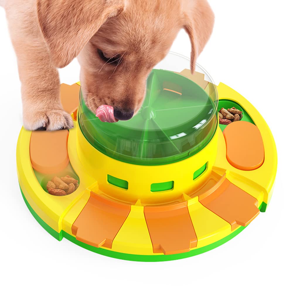 Rompecabezas Alimentador De Empuje Juguete para Mascotas Entrenamiento De La Salud del Perro Placa De Alimentación De Comida Lenta Gato