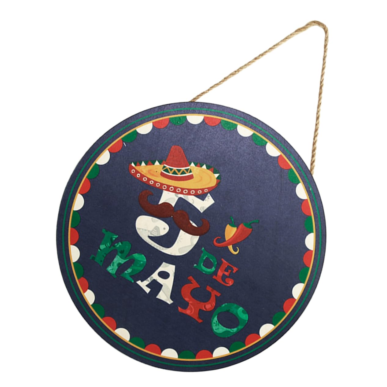 ABOOFAN 5 Pz Etichetta da appendere in legno messicano manifesti zerbini per esterni porta d'ingresso decorazione muro wall decor decorazioni per feste messicane arredamento a tema fiesta