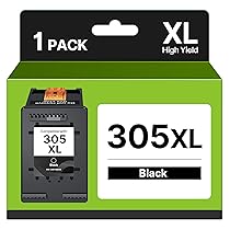305 XL Nero Cartuccia Sostituzione per HP 305 XL 305XL Nero per DeskJet 2820e 2720e 2800e 2720 2700 2823e 2710 DeskJet Plus 4120e 4220e 4100 4130e Envy 6020e 6420e 6000 6120e 6032 6020 (1 Nero)