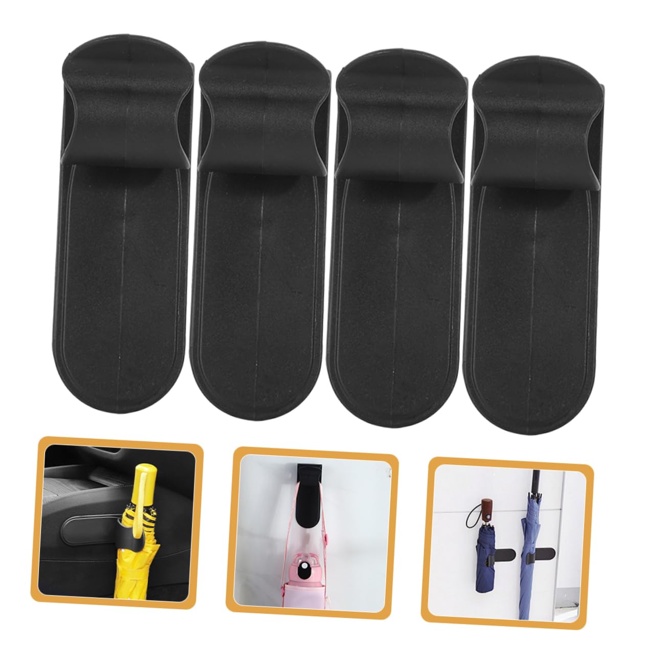 Lot De 4 Supports Parapluie Voiture – Clip Universel Pour Appuie-tête Ou Coffre | Organisateur Anti-désordre Pour SUV, Berline