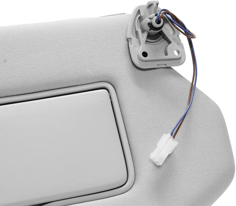 Right Passenger Side Sun Visor Replacement for 2013 2014 2015 2016 2017 2018 Nissan Pathfinder and 2014-2017 Infiniti QX60(Gray)