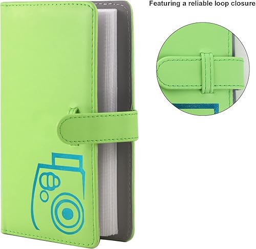 Miniatura 2 de Álbum de fotos tipo billetera de 2 x 3 pulgadas, compatible con Fujifilm Instax Mini 11, 9, 8, 70, 90, 7S, película de cámara instantánea, álbum