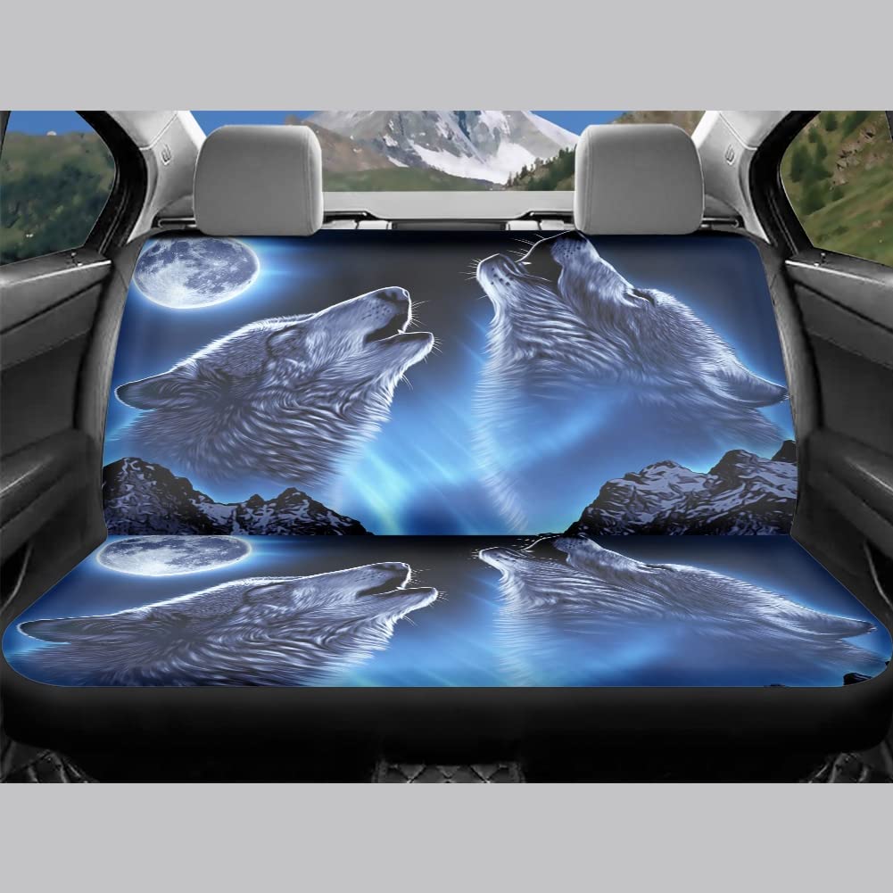 Aoopistc Coprisedili Auto Universali 2 Pezzi Con Stampa Galassia Cielo Stellato In Morbido Poliestere