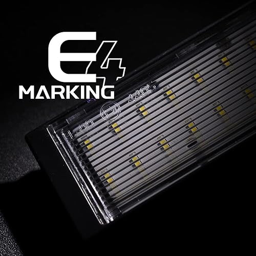 Miniatura 4 de NSLUMO Conjunto de luz LED de matrícula para Kia Forte Sedan 2019 2020 2021 2022 2023, repuesto OEM 6000K xenón blanco 18-SMD sin errores luces LED