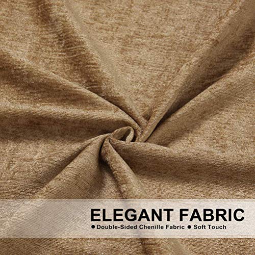 image for ELKCA Thick Chenille Window Curtains Valance for Living Room Coffee Wa