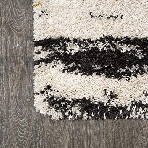 Tapete decorativo beige/negro/amarillo 8x10 ft JONATHAN Y miniatura 6