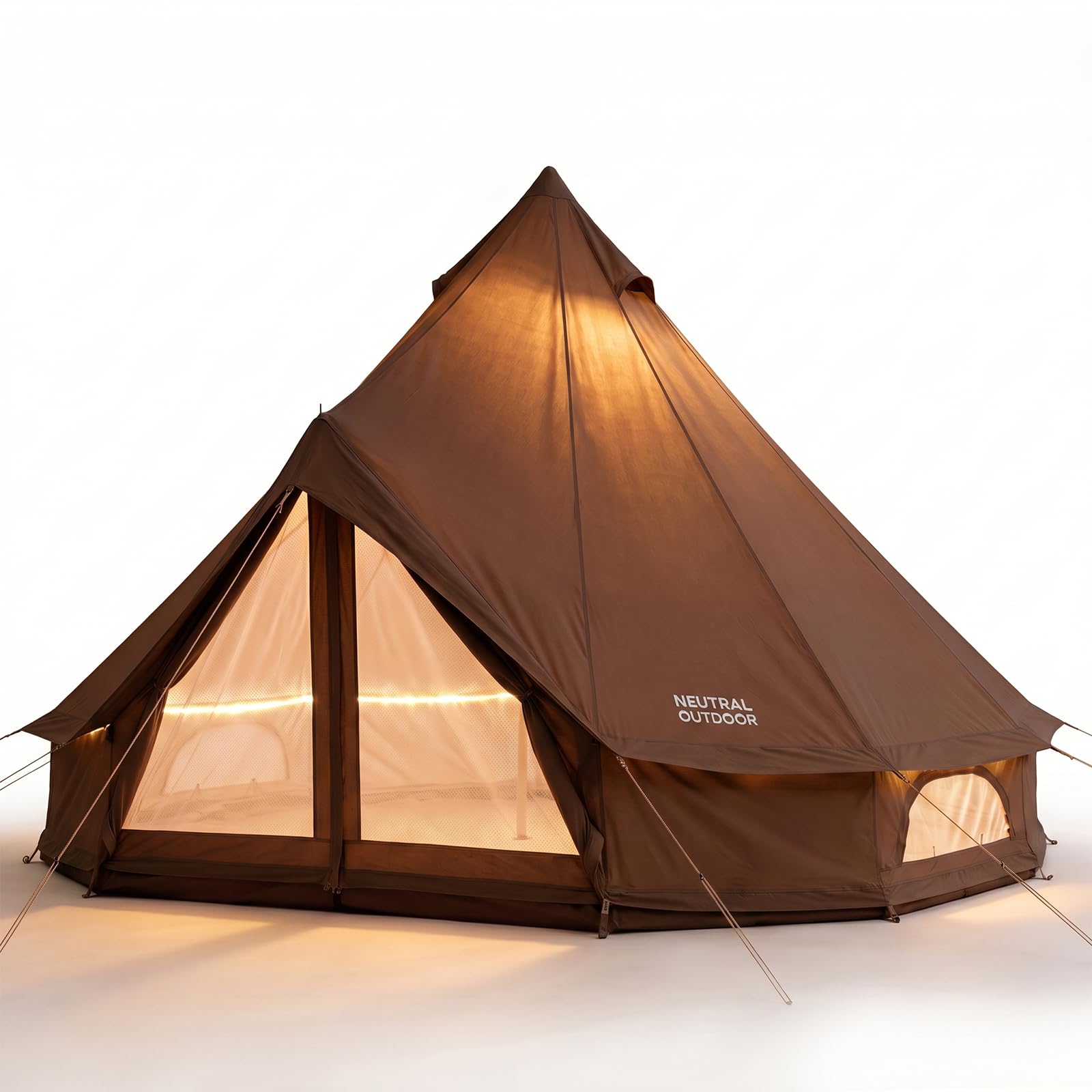TC素材 ベルテント 400cm 4-5人用 キャンプテント Amazon.co.jp: 【日本ブランド】NEUTRAL OUTDOOR ベルテント TC ポリ