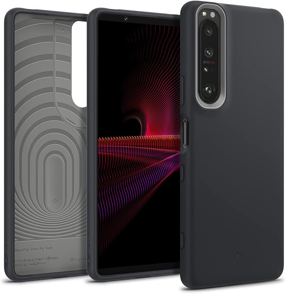 Caseology Nano Pop Compatible with Sony Xperia 1 III Case (2021) - Black Sesame