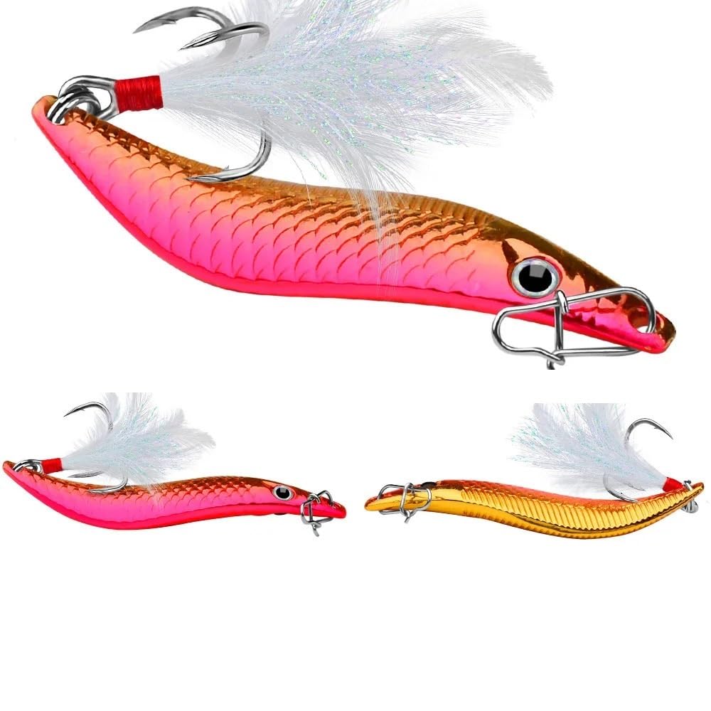 1 Uds. Señuelo de Metal Cuchara Cebo Giratorio señuelo Jig Lentejuelas Pesca Wobbler Trolling cebos Duros Aparejos de Pesca 7g 10g 15g 20g