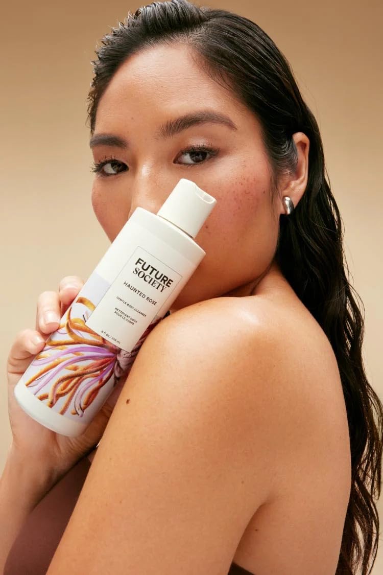 Future Society Haunted Rose Body Wash - Luxury Smoky Floral Scented Body Cleanser with Notes of Black Pepper, Rose, Amber & Sandalwood - Gentle Moisturizing Cleanser - Scented Shower Gel - 8oz - Image 7