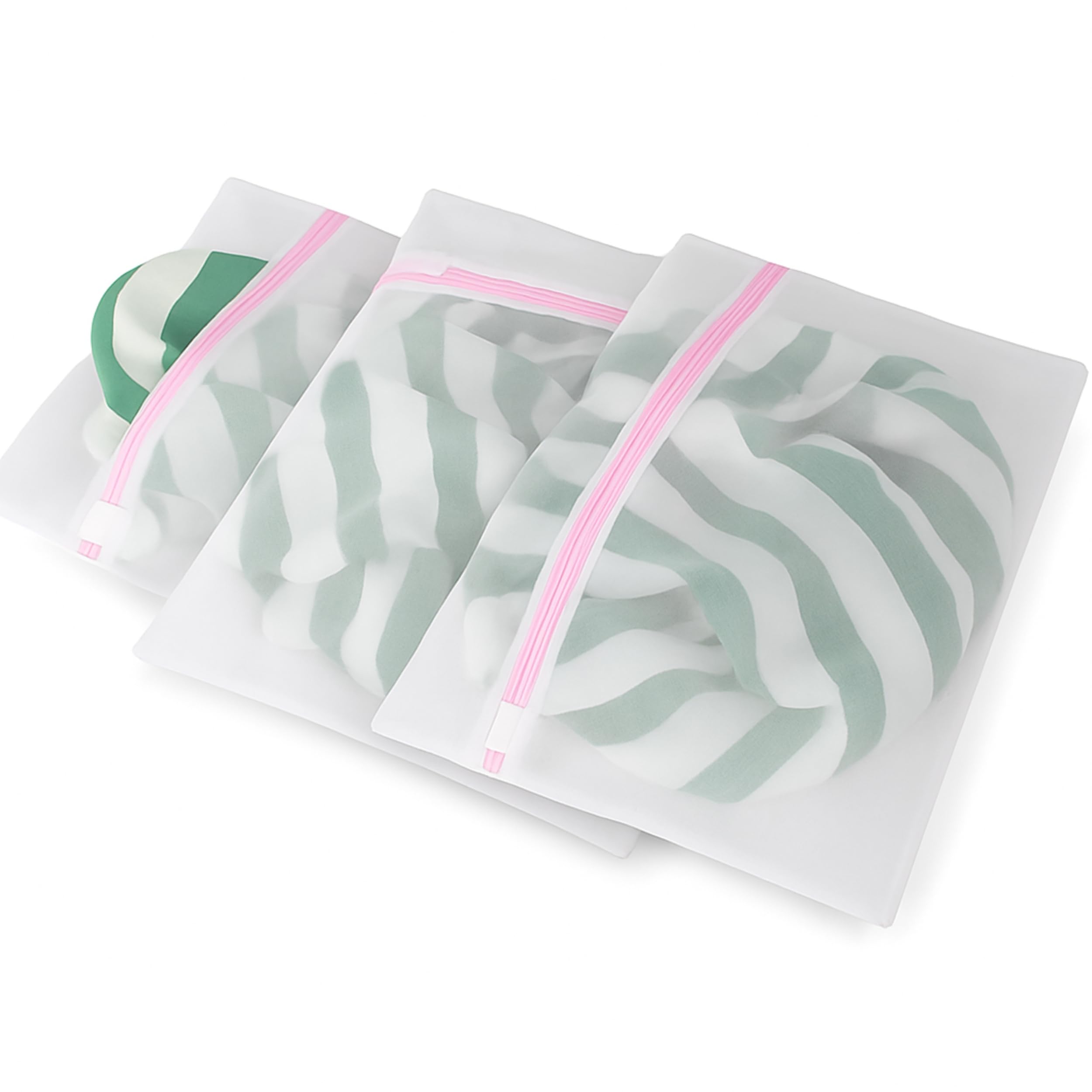 Lot de 3 Sacs à Linge Maillés PARENCE avec Fermeture Éclair - Protection Idéale pour Vêtements