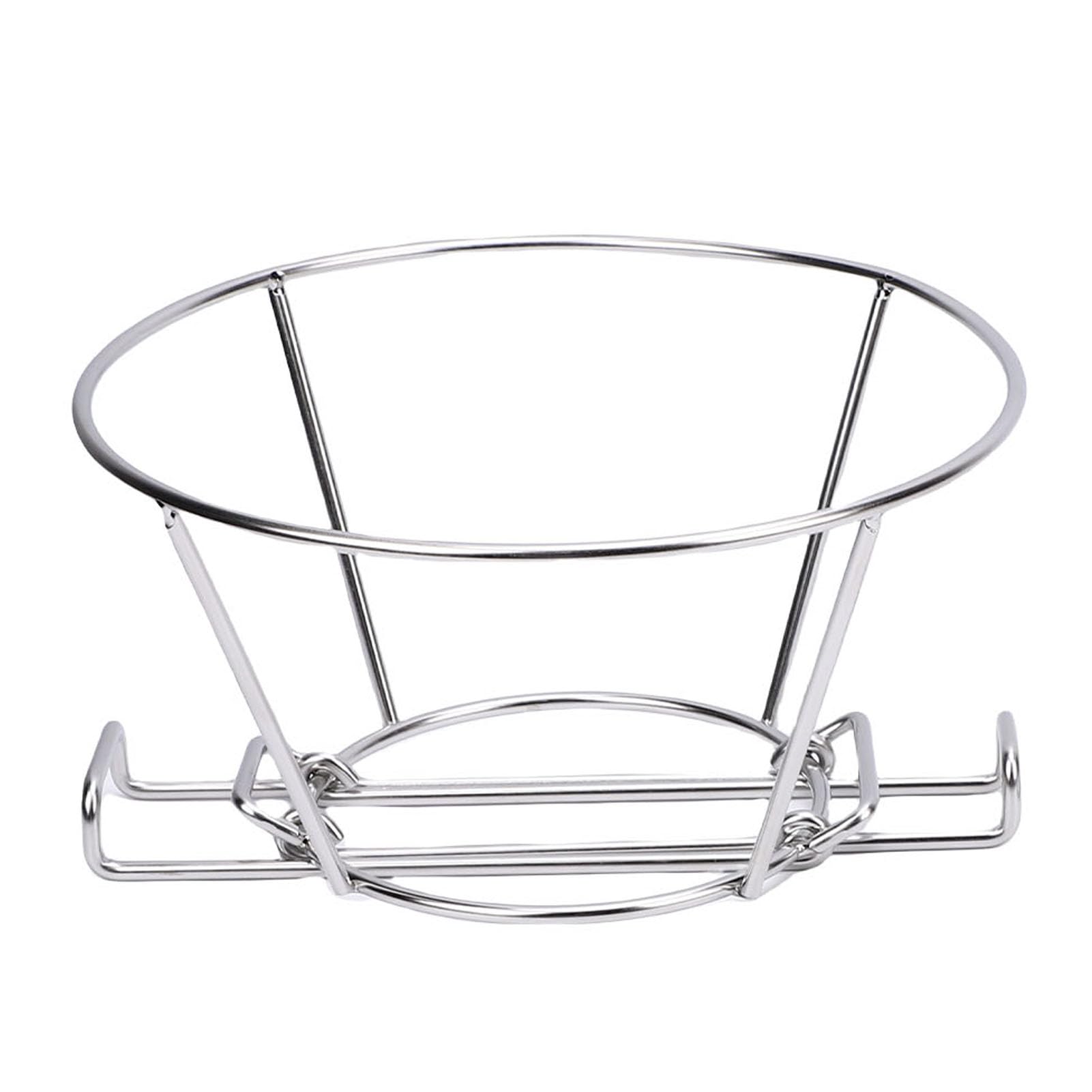 Sorandy Soporte para Cono, Soporte para Filtro de Cono de Acero Inoxidable con Asas, para Filtrado, Ideal para Jarabe de Arce y Aceite para Freír de Mayor Duración, 9,3 Pulgadas