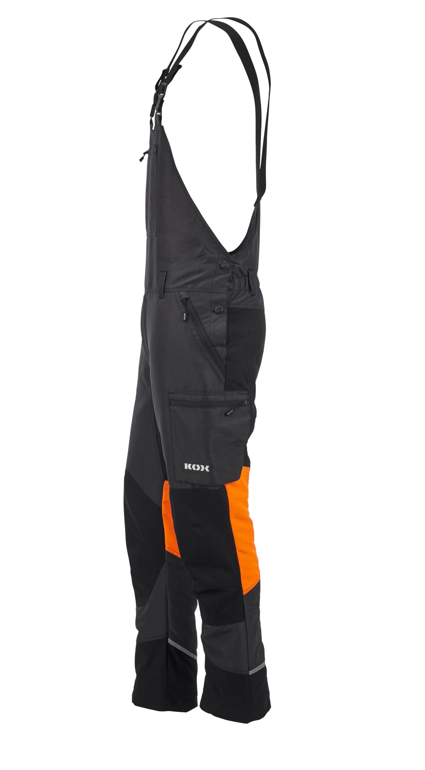 KOX Schnittschutz Latzhose Duro 3.0 Anthrazit/Orange Größe 64