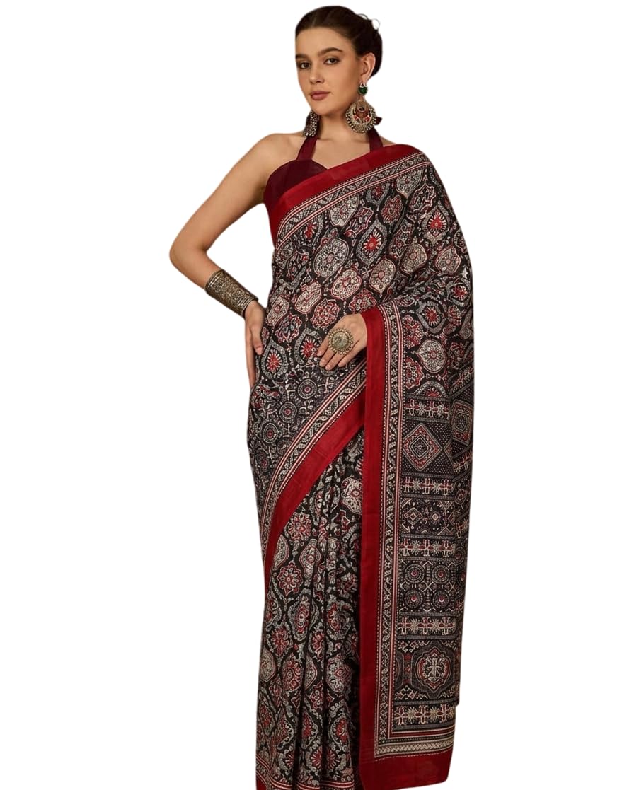 SHIRODHARI GAJI SOFT SILK PRINTED SAREE WITH UNSTICHED BLOUSE PIECE-picture-17