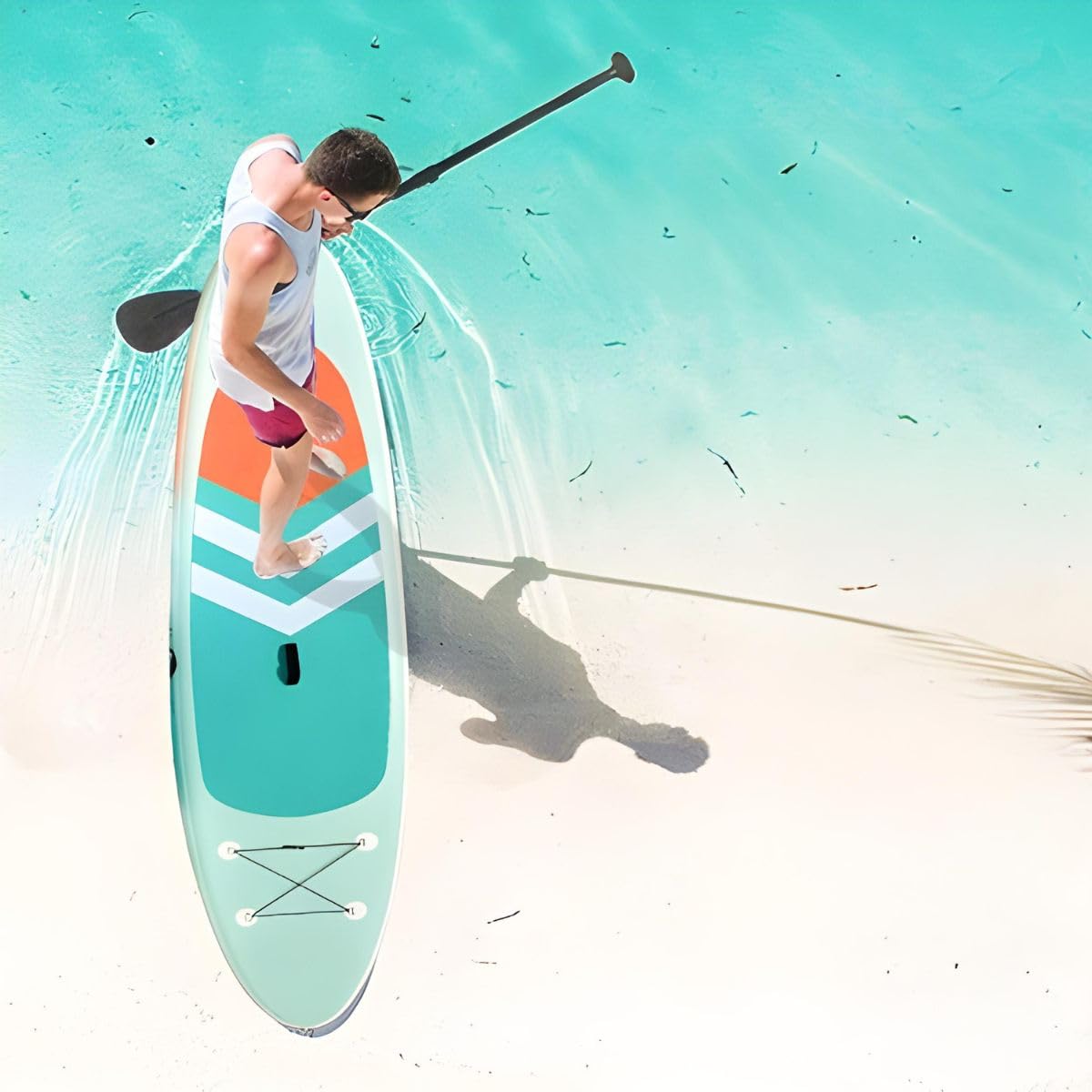 Mobiclinic®, Tabla de Paddle Surf, Hinchable, Incluye Bomba, Mochila, Remo Ajustable, Funda para móvil, Kit reparación, 315x78x15 cm, Plegable, Niños, Adultos y Mascotas, hasta 150kg