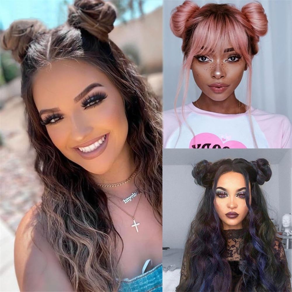 sztuczne włosy kok Spinki do włosów Claw Clip Messy Bun Hair Piece Syntetyczne sztuczne włosy Clip-on Hair Bun Extensions dla kobiet Akcesoria do włosów(Grijs)