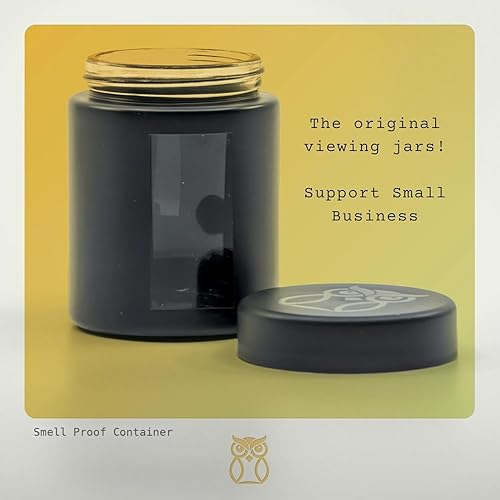 Miniatura 2 de Treehouse Frasco para almacenar (4 oz/120mL) Frascos de visualización para hierbas, especias, café, tés y más, frasco hermético, vidrio con gruesa