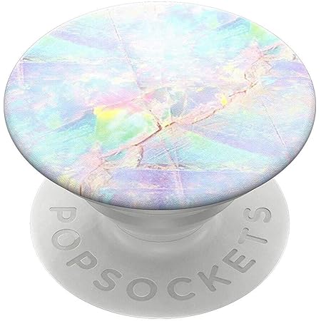 PopSockets X HappyCase PopGrip PopTop Greep en Standaard Wit Marmer