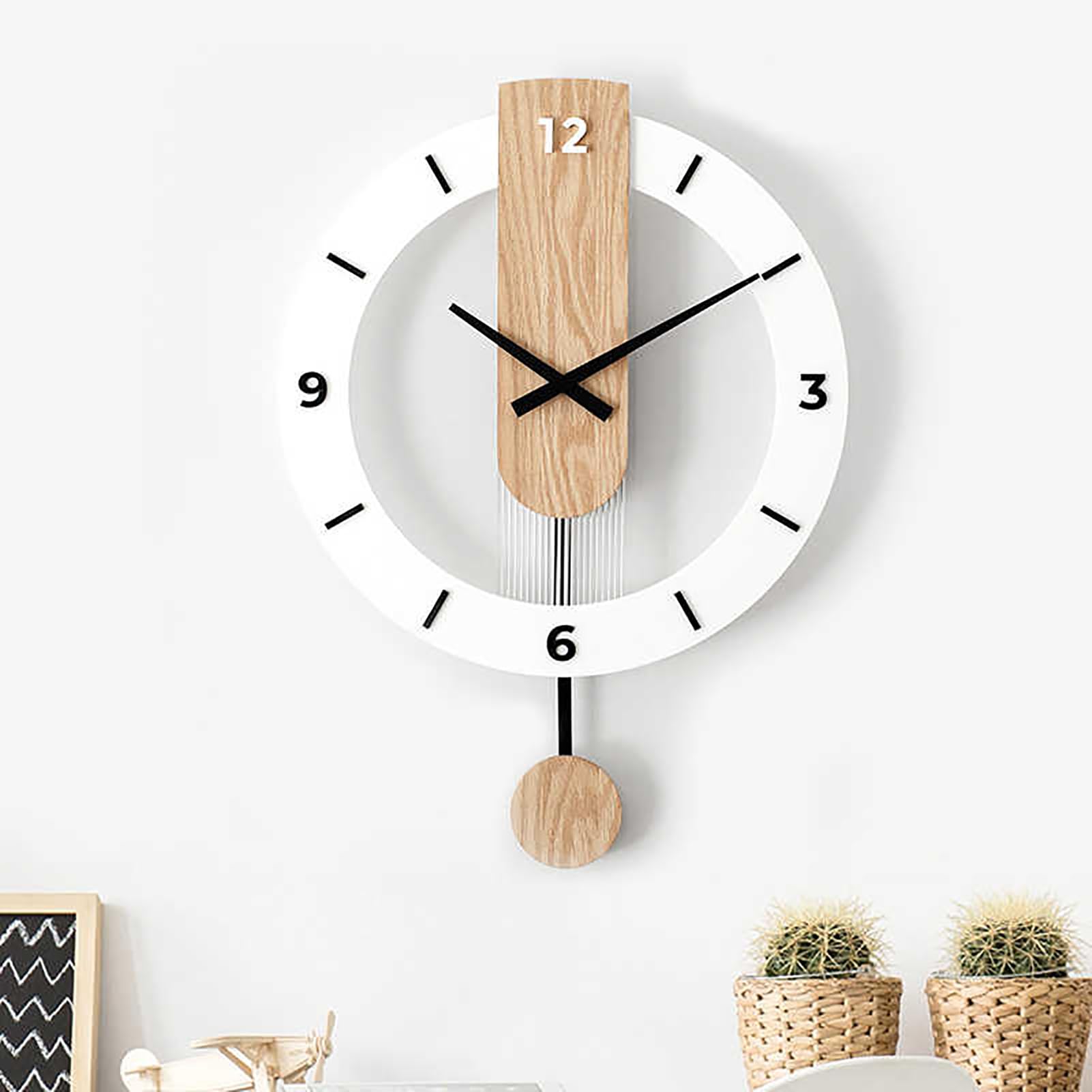 Grande horloge murale silencieuse : fini le tic-tac dans le bureau