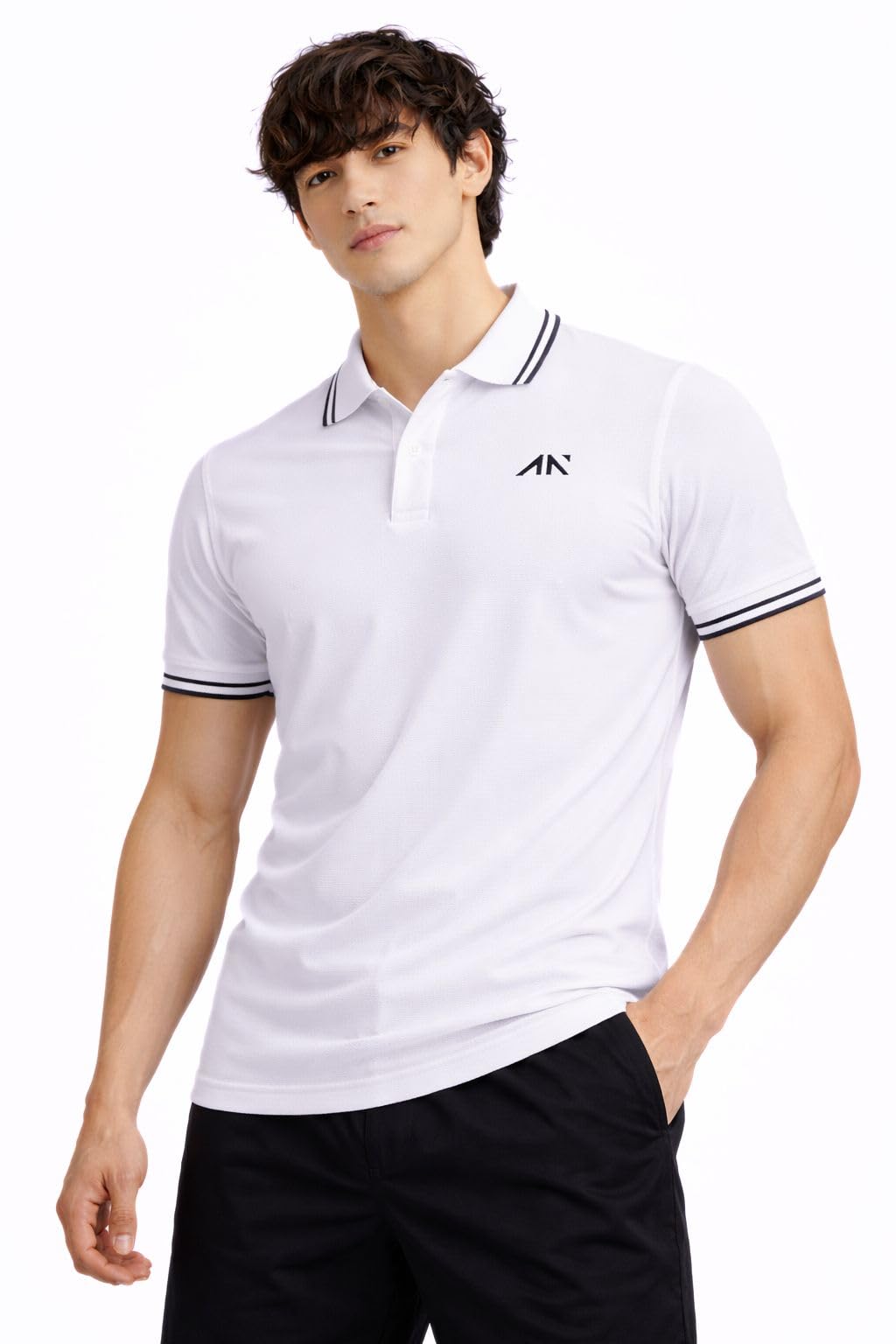 aesthetic nation Mens Polo T Shirt Classic Premium Polyester Lycra Casual and Sportswear Regular Fit Stylish Half Sleeve T Shirt-picture-12