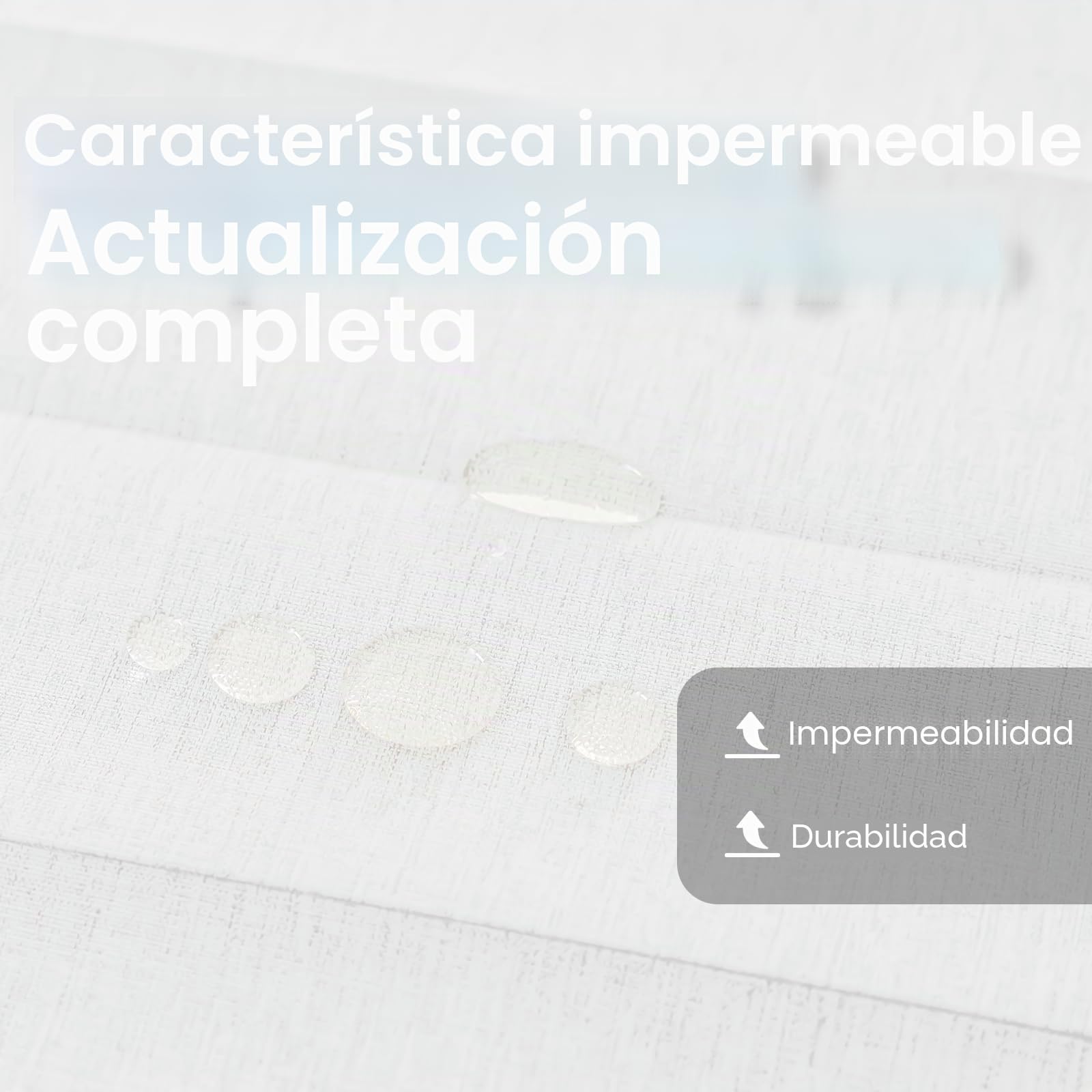 AJAZZ, Cortinas de Ducha Plegables magnéticas, Material de poliéster, Gancho para Cortina de Ducha, Cortina de Ducha Impermeable, Adecuada para Familia, Hotel, casa de Familia (Blanco, 77 Pulgadas de