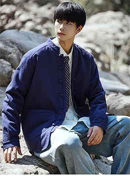 Amazon | [ZHONGJUE] チャイナ服 中綿 立ち襟