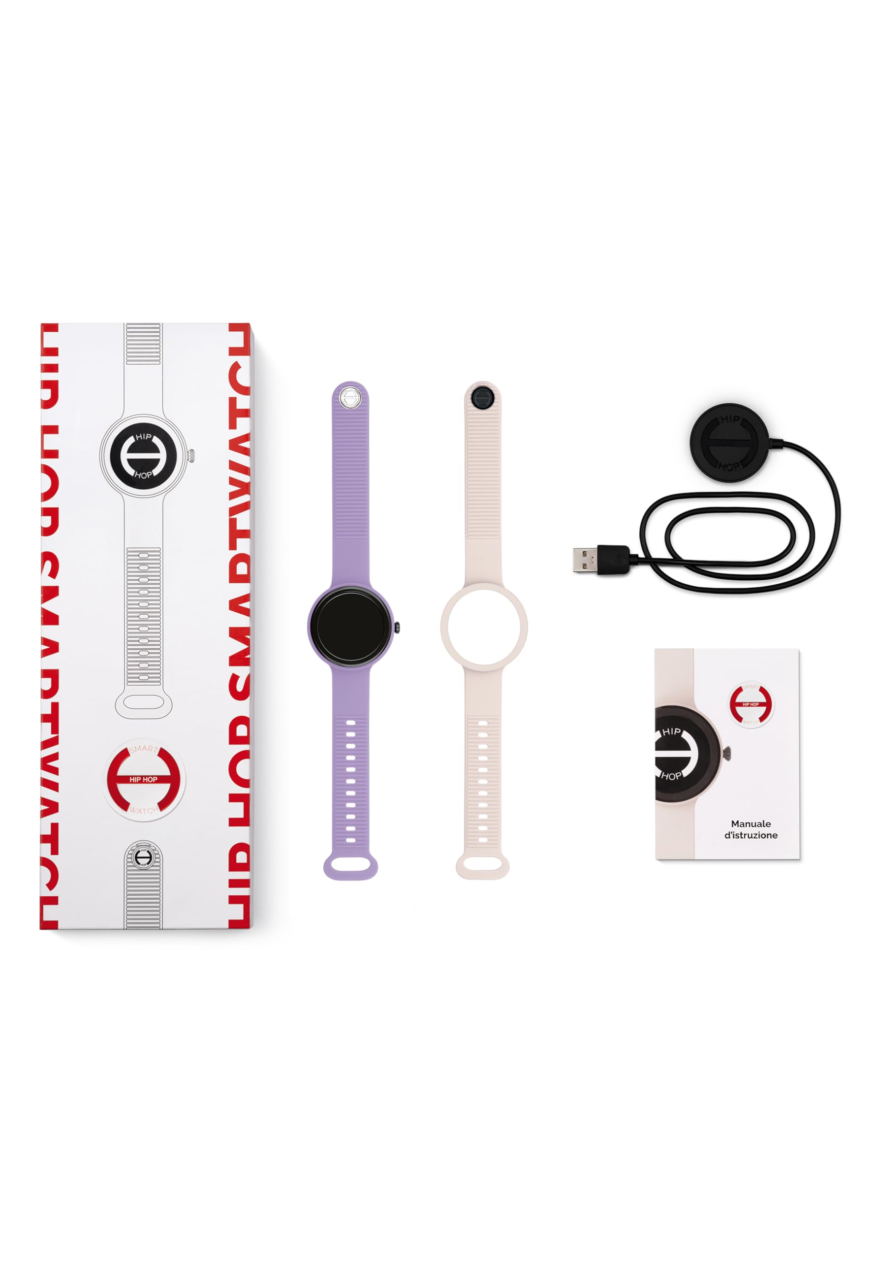 HIP HOP, Hero.NEXT Smartwatch damski z 2 wymiennymi silikonowymi paskami, inteligentny zegarek z wyświetlaczem 1,09 cala, Bluetooth 5.0, funkcje zdrowotne i sportowe, kompatybilny z iOS i Androidem