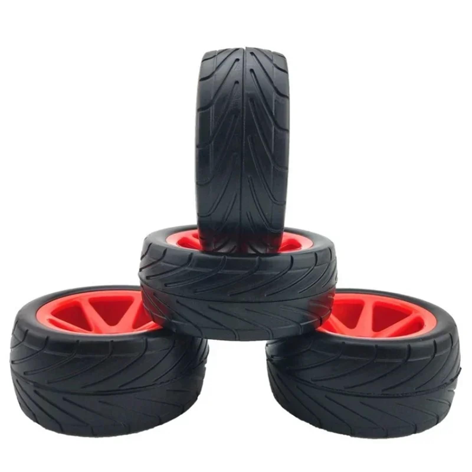 para HPI WR8 LC 1/10 4 Uds Corredor Neumáticos Accesorio Modelo Vehículo Plano Reemplazo Modificado Camiones sobre Orugas Refacción Piezas NeumáTicos RC