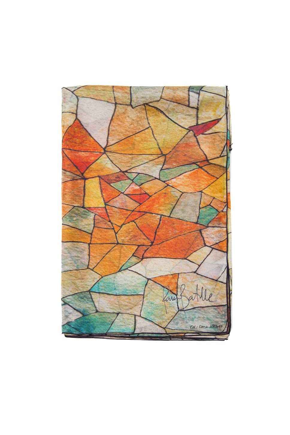 Foulard en soie aux couleurs chaudes, Accessoire idéal pour rehausser votre apparence