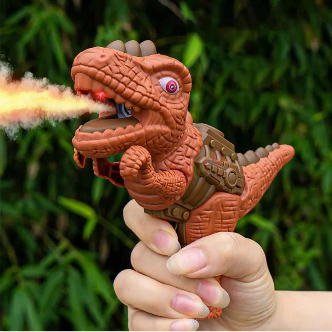 Zhirk Mini Dinosaur Dino Machine Gun Toy with Spray Smoke Effect, Birthday Toy Gift for Boys, Girls, Toddler 2 3 4 5 Year Old - Mulit-Color, Brown (B0DB24T4ZL) Amazon Price History, Amazon Price Tracker