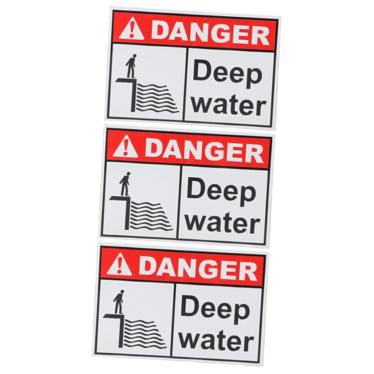 Panneau danger eau profonde rigide Healvian pour signalisation lac - 8