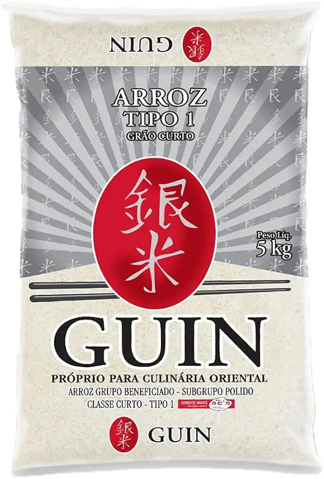 Arroz Oriental Guin Grão Curto Tipo 1 - 5kg