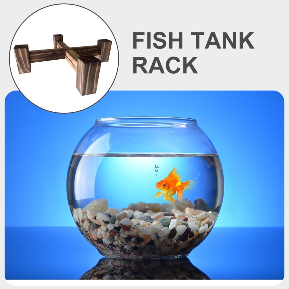 BESPORTBLE Wooden Plant Stand for Indoor Use Elegant Wood Flower Pot Rack for Display Space-saving Design Cross-shaped Structure for Home and Greenery Enhancement