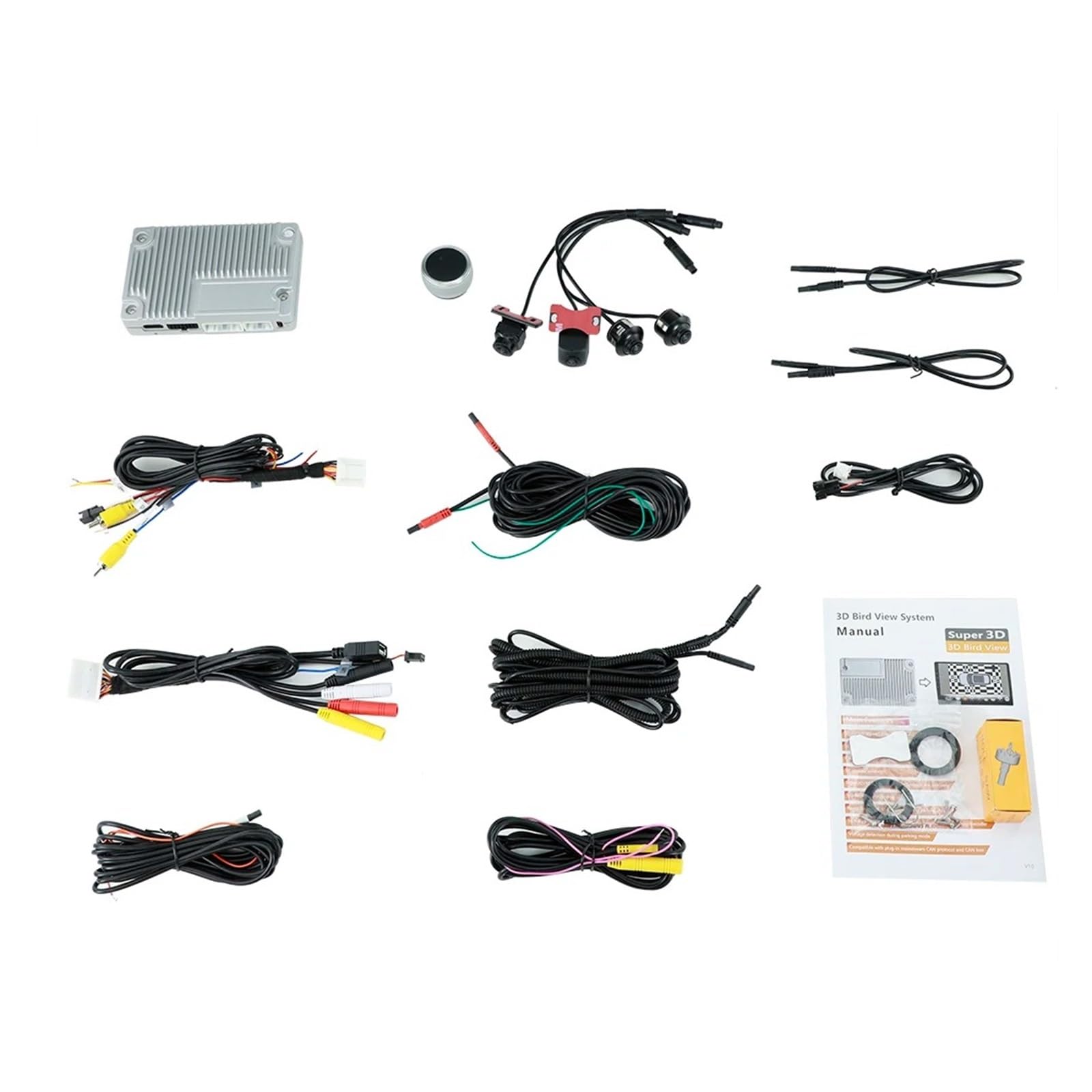 Rückfahrkamera Auto 3D 1080P Auto Multi-Winkel Kamera Super 360 Panorama DVR SVM Bird Eye Surround View Parksystem AHD VGA