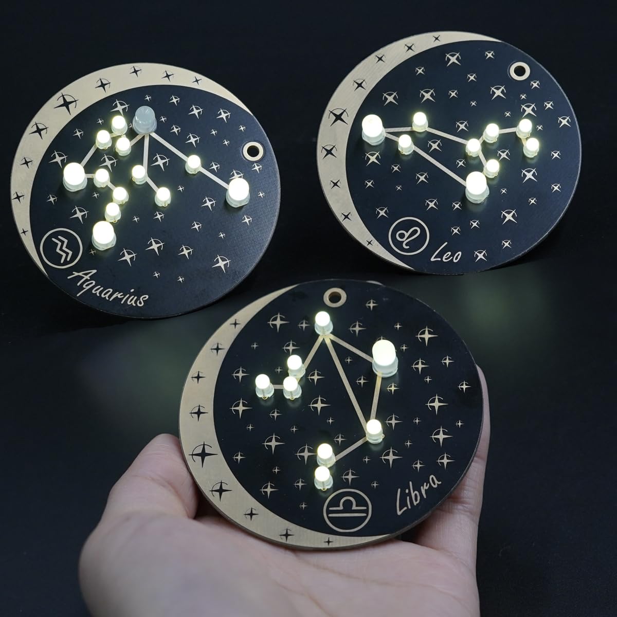 Treedix Soldering Project Kits, Constellation Pattern, DIY Solder Kit for Beginners Room Ornaments, Decorative Gifts (Leo) - Image 2