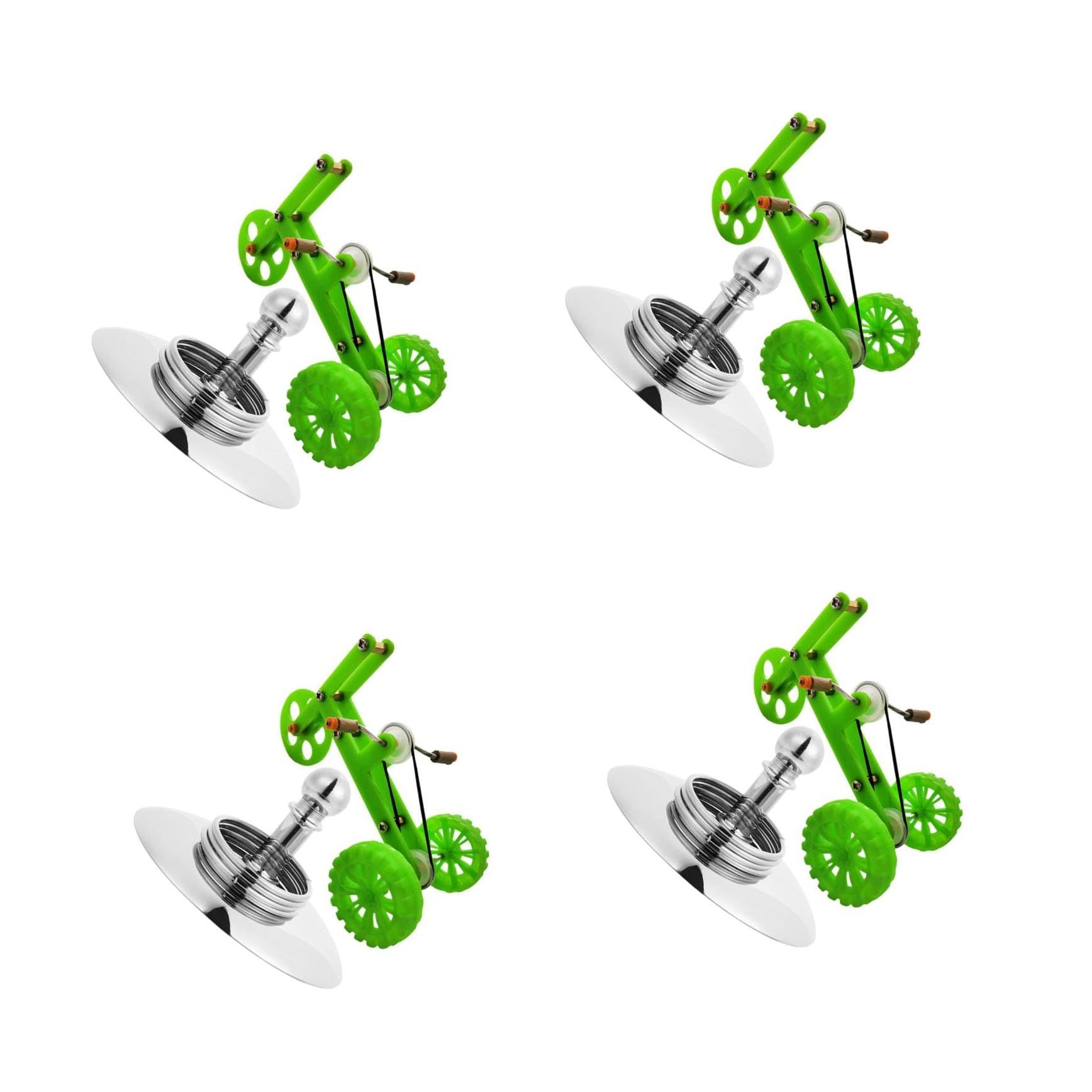 Yardwe 4sätze Interaktives Papageien Fahrradspielzeug Trainingsspielzeug Für Vögel Intelligenz Und Körperlichen Aktivität Großer Fahrradstruktur Und Edelstahlringen