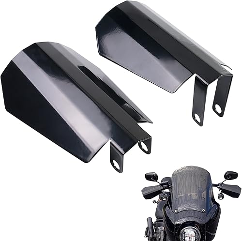 Vista 9 de StarknightMT Protecciones de Mano para Motocicleta Negras de Corte Ataúd en Acero Inoxidable Compatibles con Modelos Touring 2006-2022 Road Glide