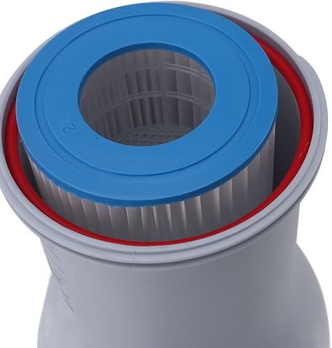 Miniatura 8 de Bomba de filtro de cartucho transparente de 530 GPH para piscinas de tierra, filtración de circulación eficiente, silenciosa con material ABS,