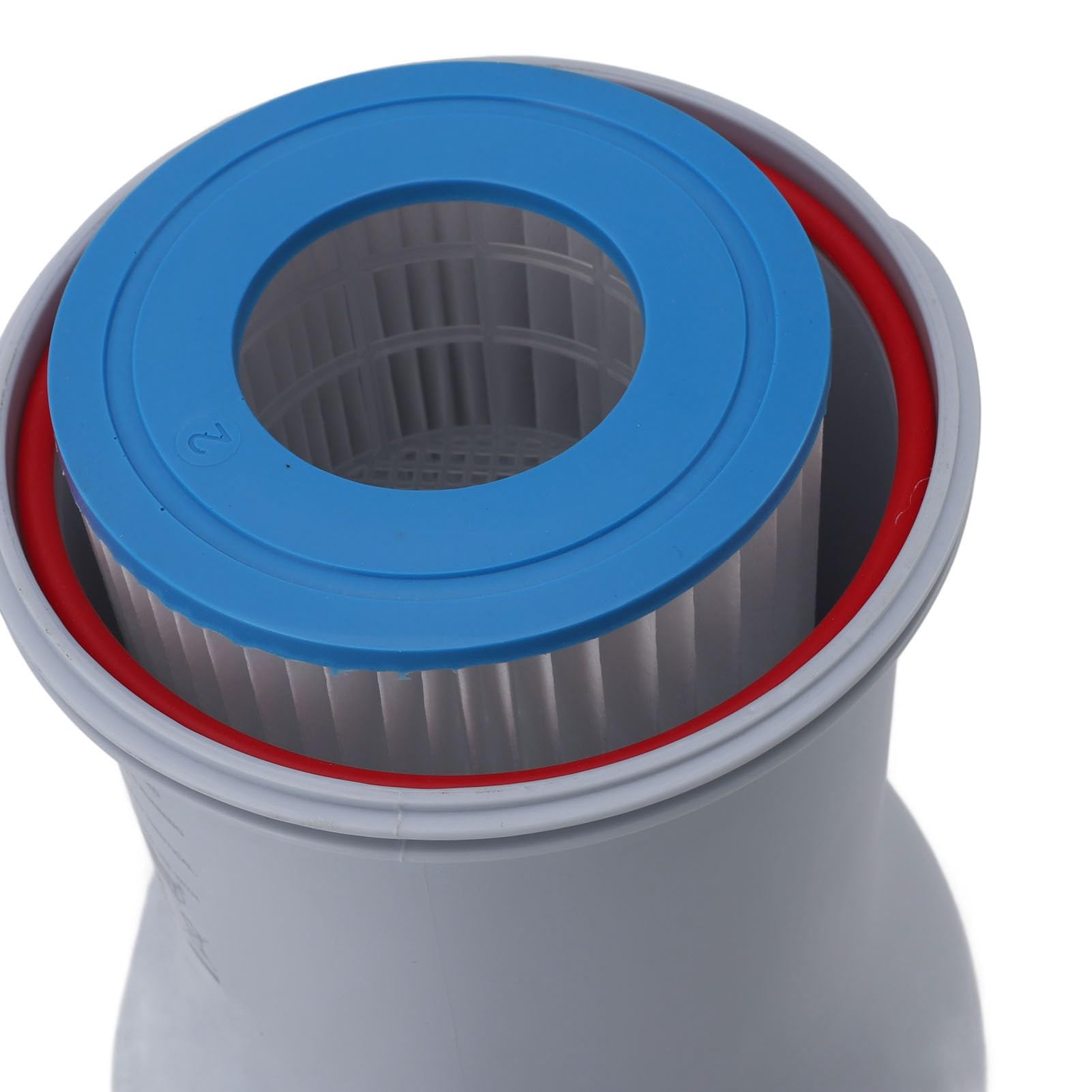 Ensemble de Pompe à Filtre à Cartouche, 35 W, 530 GPH, Débit de Pompe, Système de Pompe à Filtre Transparent ABS pour Piscines Hors Sol avec Volume 1100-14300 L (Prise UE 220V)