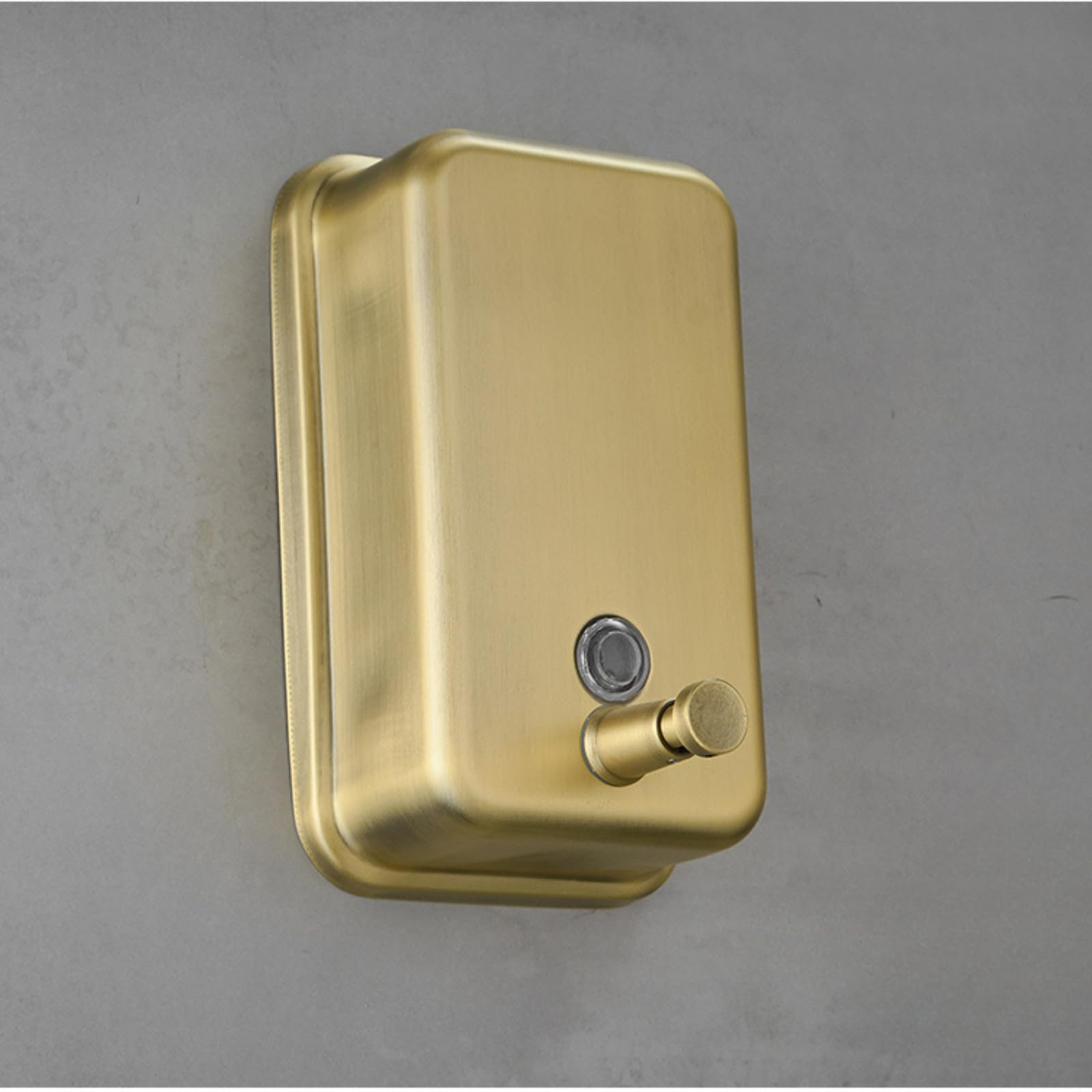 Vffoto Light 304 Stainless Steel Vertical Flat Soap Dispenser, Bathroom Wall Mounted Shower Gel Box, Bathroom Hand Sanitizer Box 1200Ml (仿古色1200Ml)