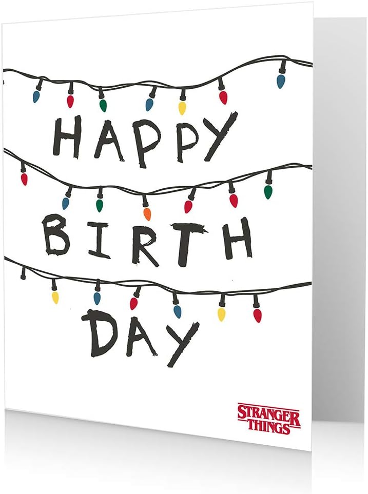 Happy Birthday Card, Stranger Things Birthday Card, Birthday Card Stranger Thing 7 x 6
