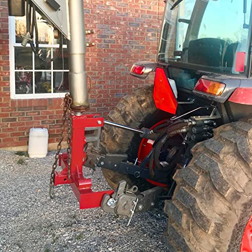 Sulythw 3 Point 2" Trailer Hitch Receiver, 3Pt Quick Hitch Category 1 Attachment, 3000Lbs Capacity With Trailer Ball Gooseneck 3 Point Trailer Hitch Tractor Tow Drawbar #TOP6