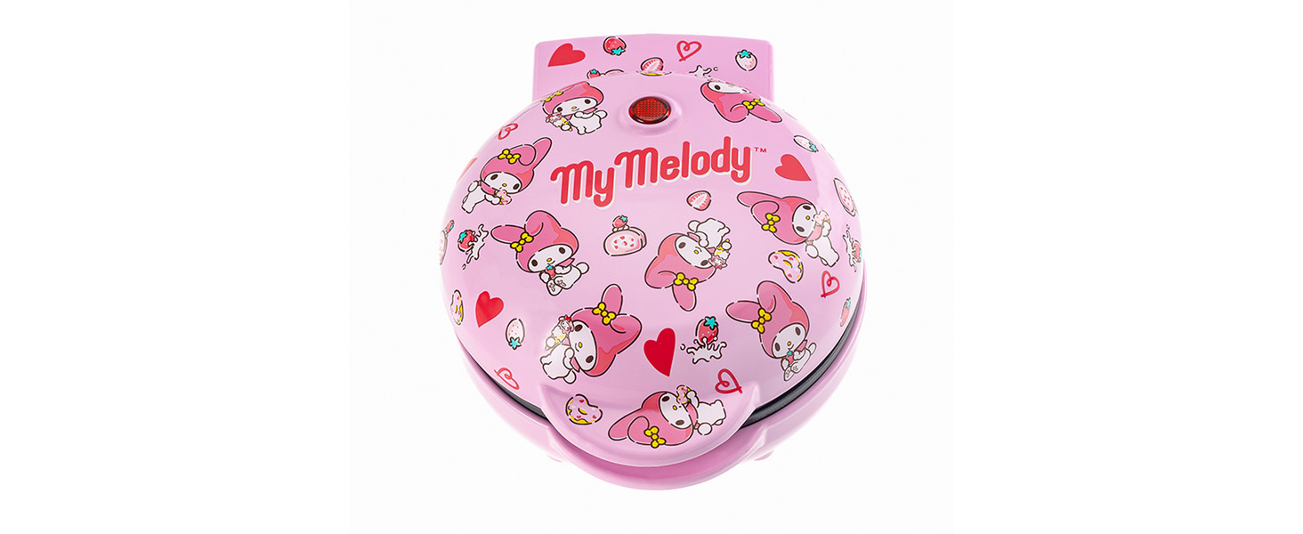 ⑫激レア！Pan Head & Mikey Melody Amazon.com: Uncanny Brands Hello Kitty My Melody Mini Waffle Maker