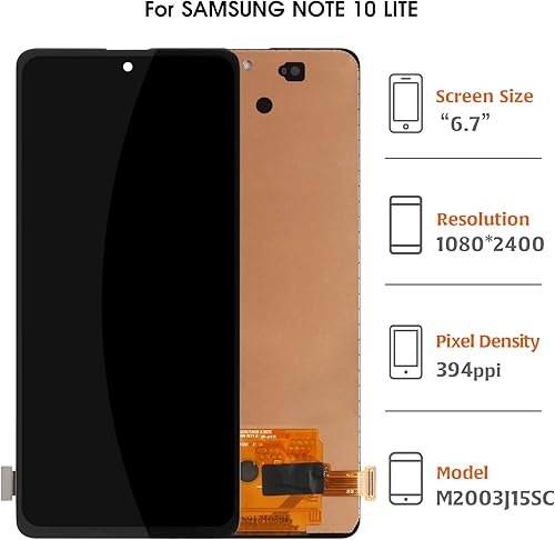 Miniatura 2 de A-MIND Para Samsung Galaxy Note 10 Lite N770 6.7 pulgadas Reemplazo de pantalla (no original) Pantalla táctil Digitalizador N770F Pantalla LCD Kit