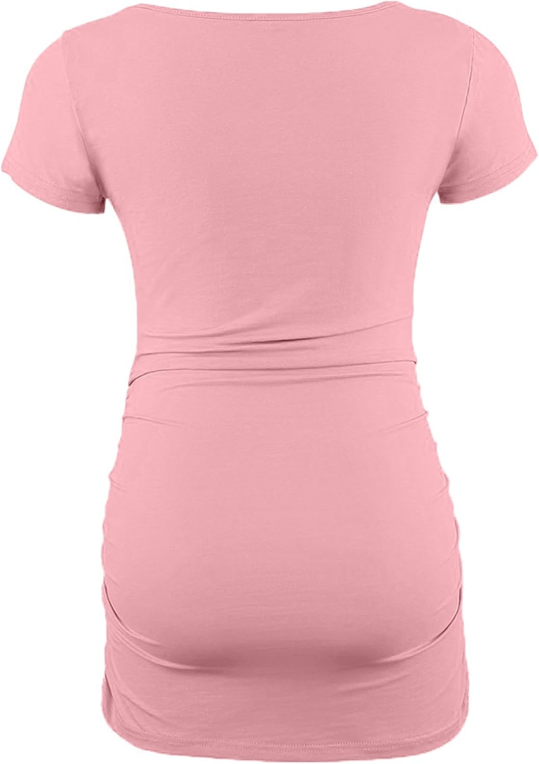 Liu & Qu Womens Maternity Tops Short Sleeve Round Neck Pregnancy Shirts 3 Packs - Image 6