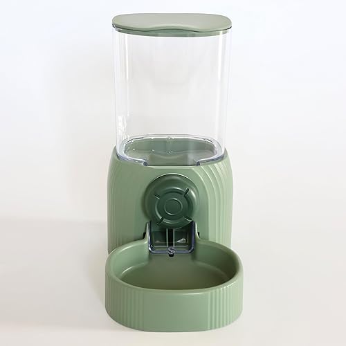 Dispensador automático de agua para colgar alimentos para mascotas, alimentador automático de gravedad para conejo y dispensador de agua, estación