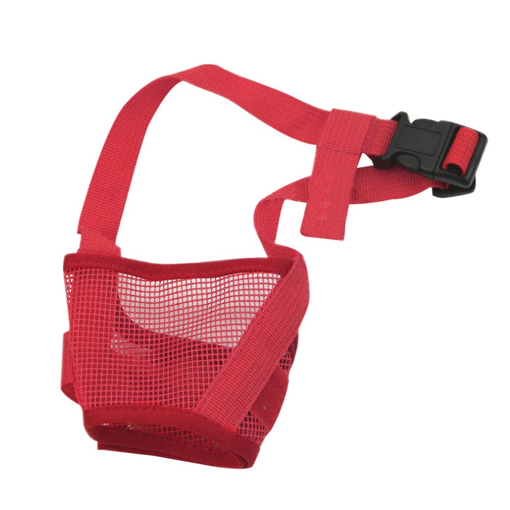 Nema Dog Adjustable Anti Bark Mesh Soft Mouth Muzzle -Red - Large (B07Z52XMRK) Amazon Price History, Amazon Price Tracker