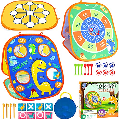 Bean Bag Toss Game Set for Kids,Collapsible Cornhole Dart Set Outdoor Travel Toys for Toddler,Indoor Backyard Party Games,Birthday Gift for Boys Girls Ages 3 4 5 6 7 8 Bean Bag Toss Game Set for Kids,Collapsible Cornhole Dart Set Outdoor Travel Toys for Toddler,Indoor Backyard Party Games,Birthday Gift for Boys Girls Ages 3 4 5 6 7 8