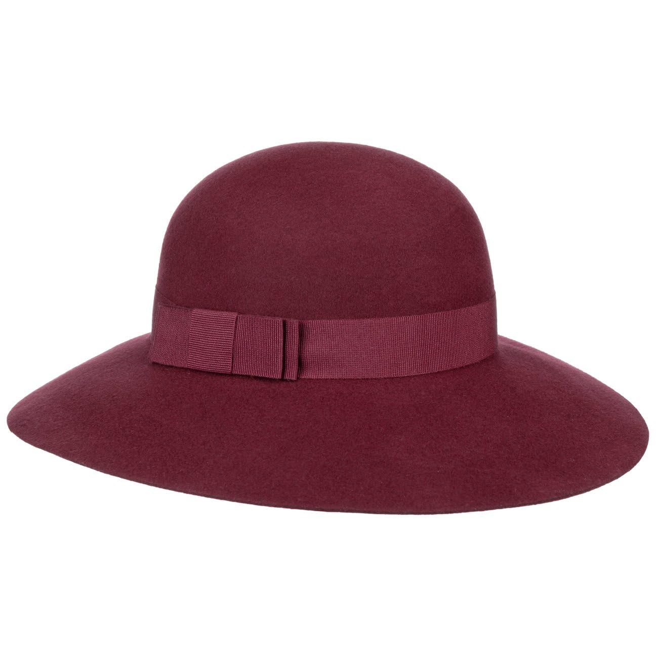 Lipodo Uni Schlapphut Damen Made in Italy 100% Wolle Knautschbar Gefilzt Breite Krempe Herbst Winter