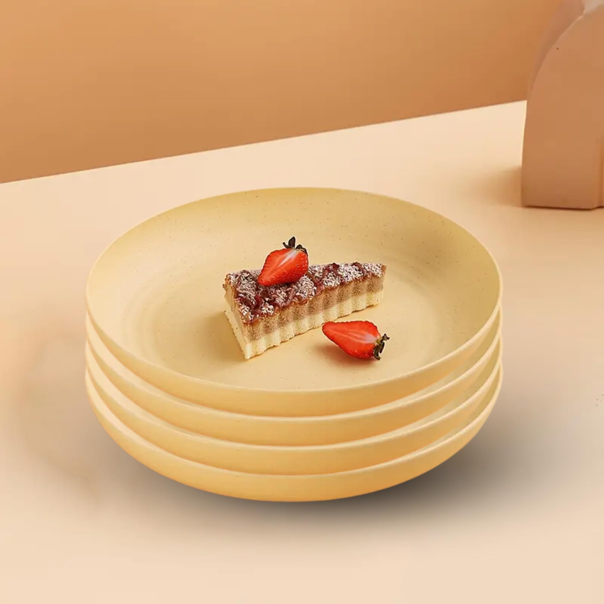 Wheat Straw Dinner Plates - Eco-Friendly & Durable -17